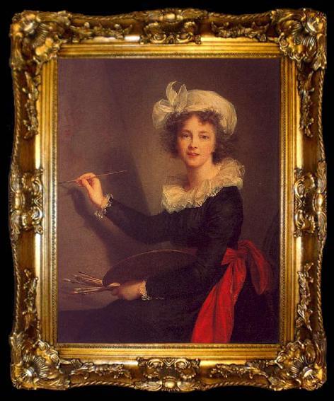 framed  Elisabeth LouiseVigee Lebrun Self Portrait-y, ta009-2